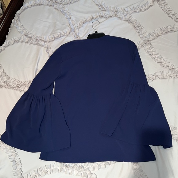 Michael Kors navy dressy blouse - Picture 2 of 5